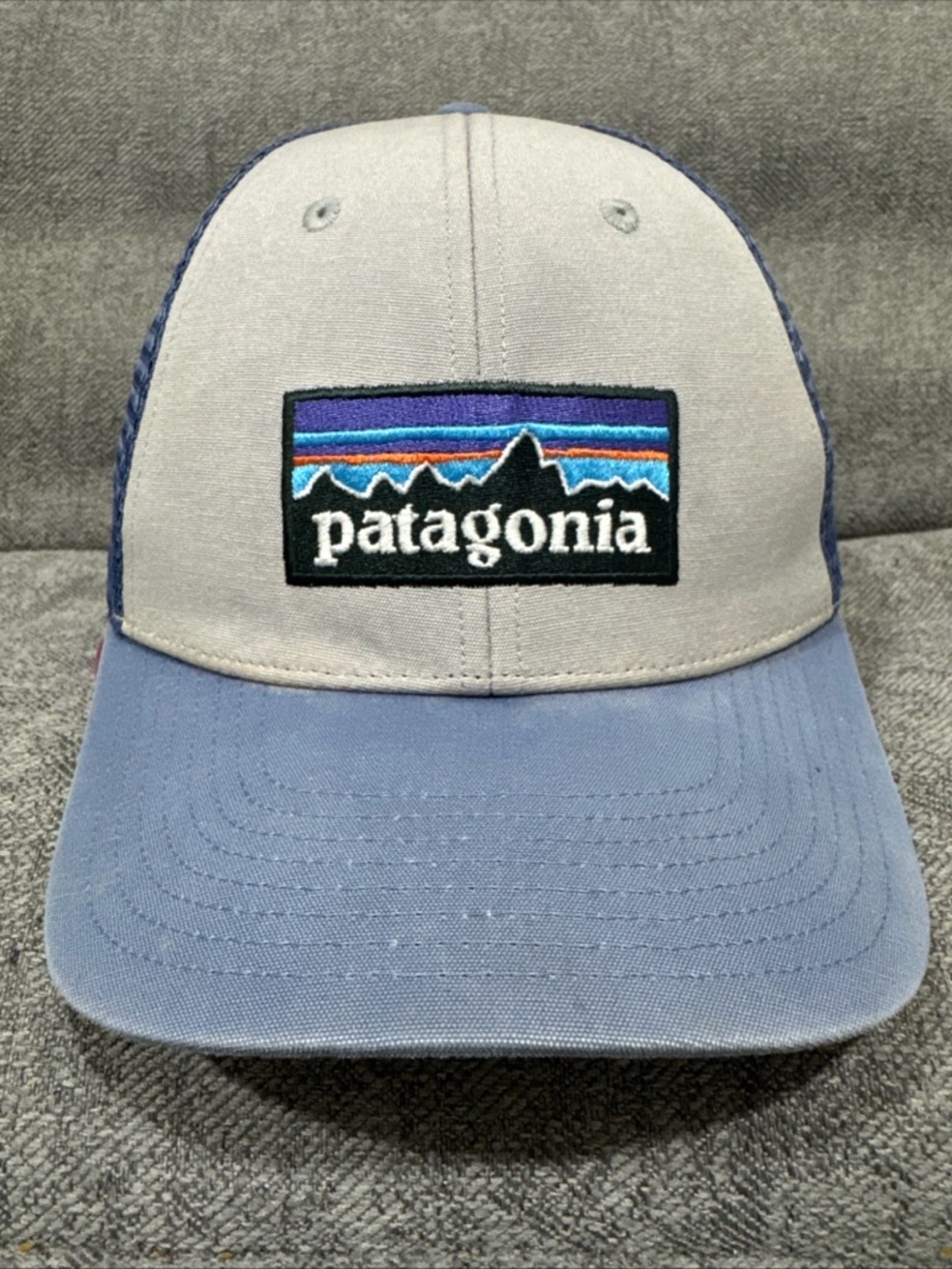 Patagonia  Trucker Hat Blue Gray Logo Snapback